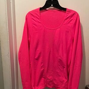Women's Pink Long Sleeve Top